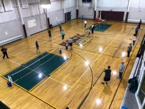 Body Zone's three Pickleball courts. Photo taken prior to pandemic