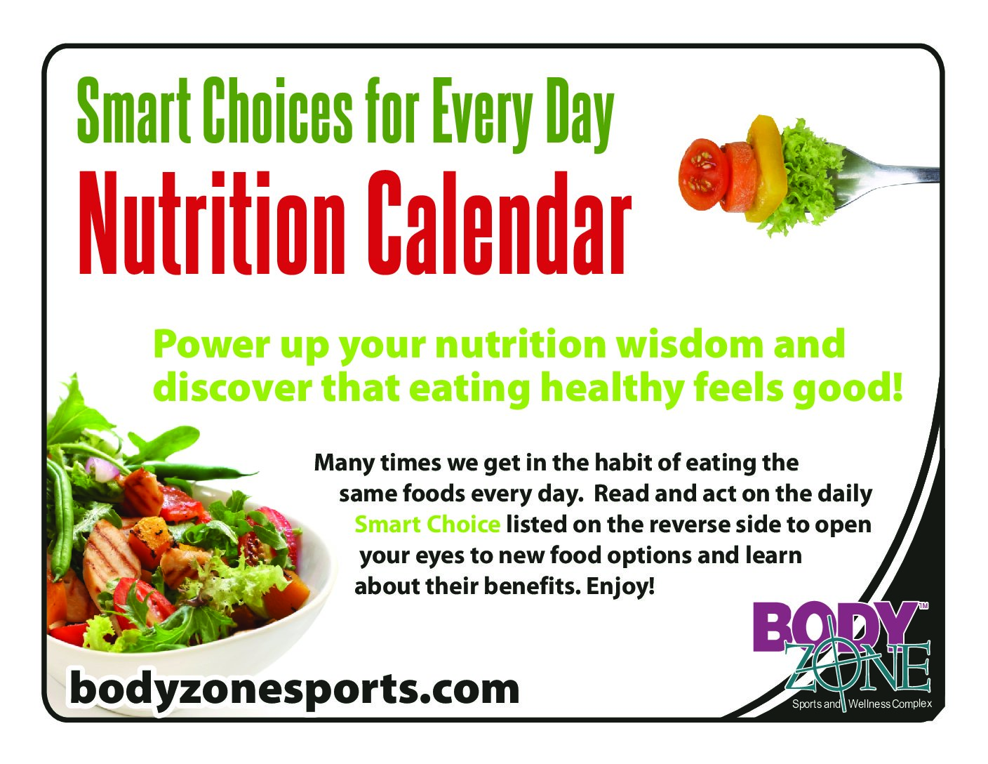 Body Zone Nutrition Activity For July 2021 - Body Zone Sports And ...